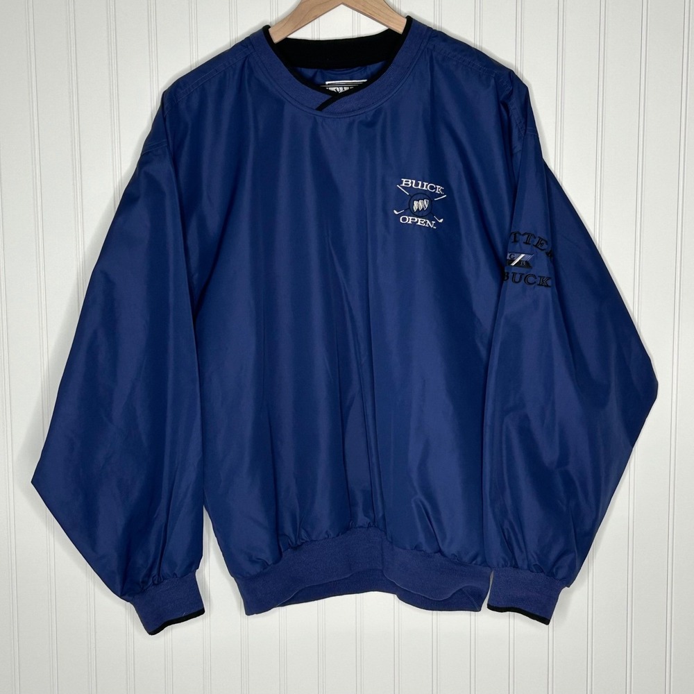 Cutter & Buck Buick Open Golf Windbreaker Navy Pullover Vintage Womens Small